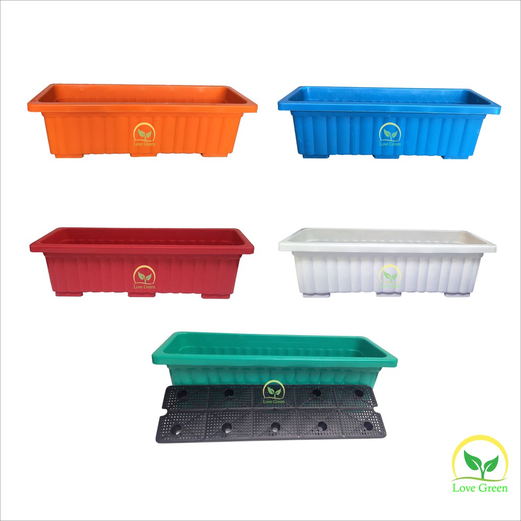 Bộ Khung Chậu Nhựa Thông Minh Trồng Rau 63Cm Treo Ban Công