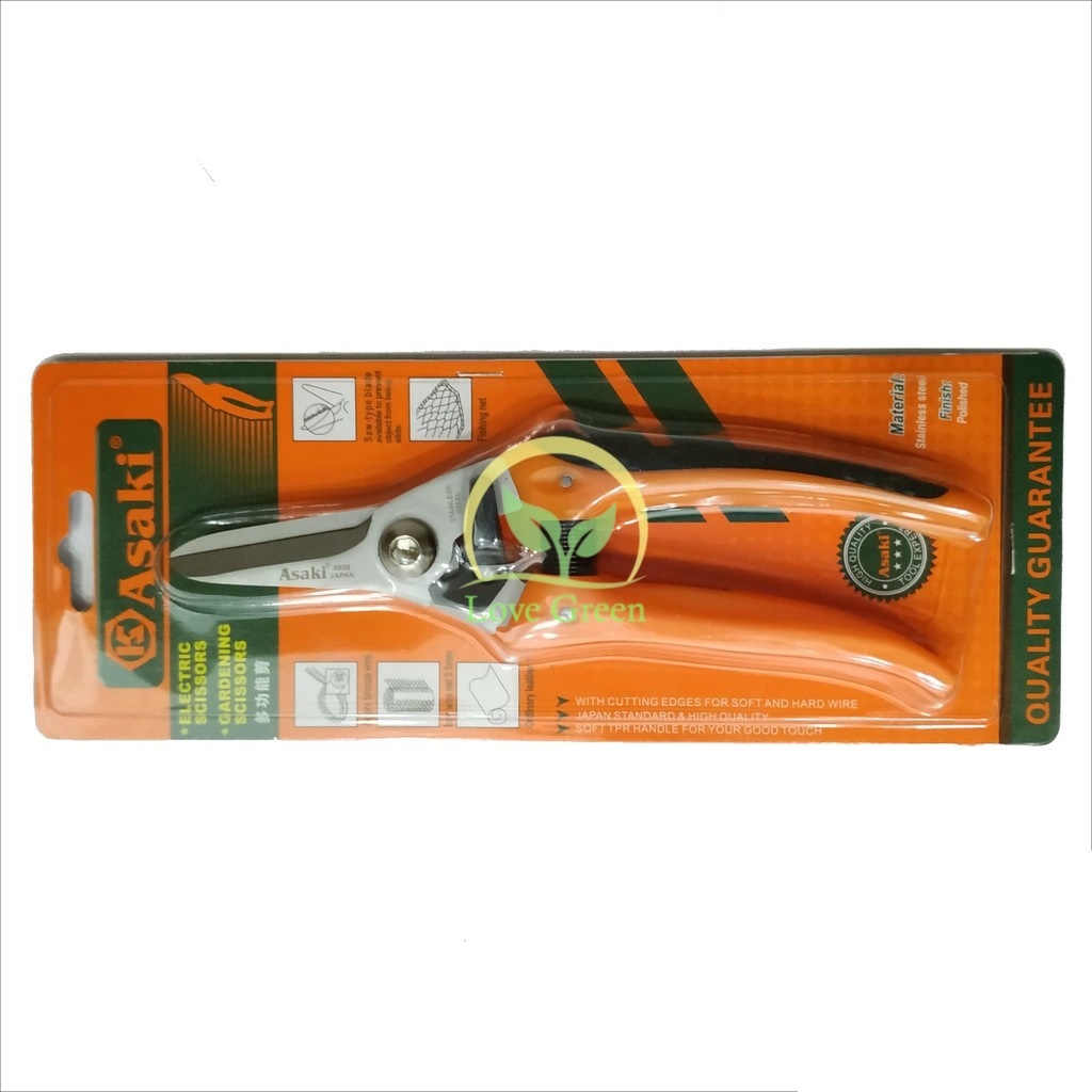 Kéo Cắt Tỉa Cành Cầm Tay Lưỡi Thẳng Asaki 8638