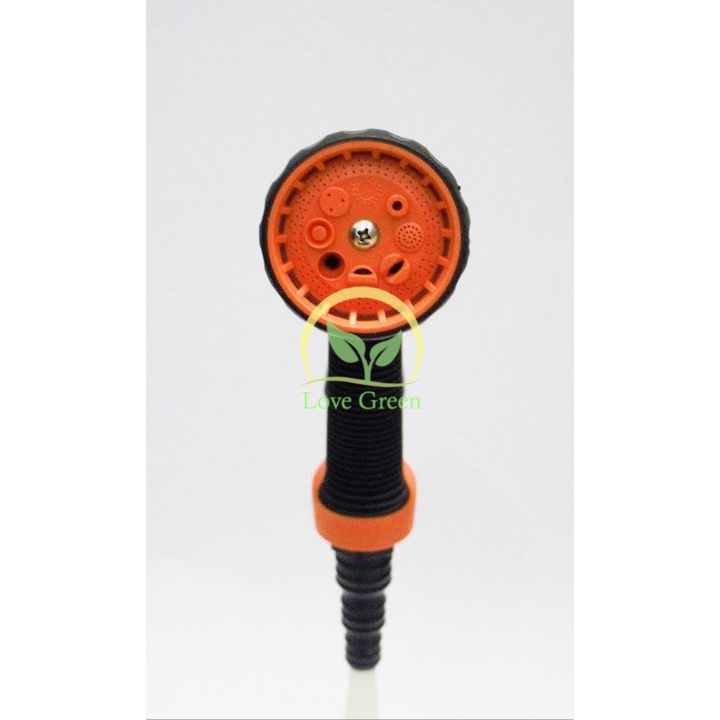 Vòi Phun Tưới Cây, Xịt Rửa Xe Nhựa Cao Cấp 6 Tia Asaki