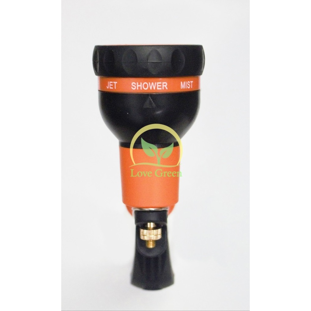 Vòi Phun Tưới Cây, Xịt Rửa Xe Nhựa Cao Cấp 6 Tia Asaki