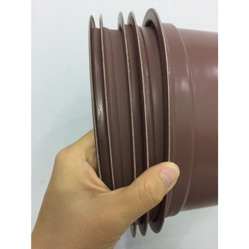 Bộ 5 Chậu Nhựa Mềm Trồng Cây 23X16Cm