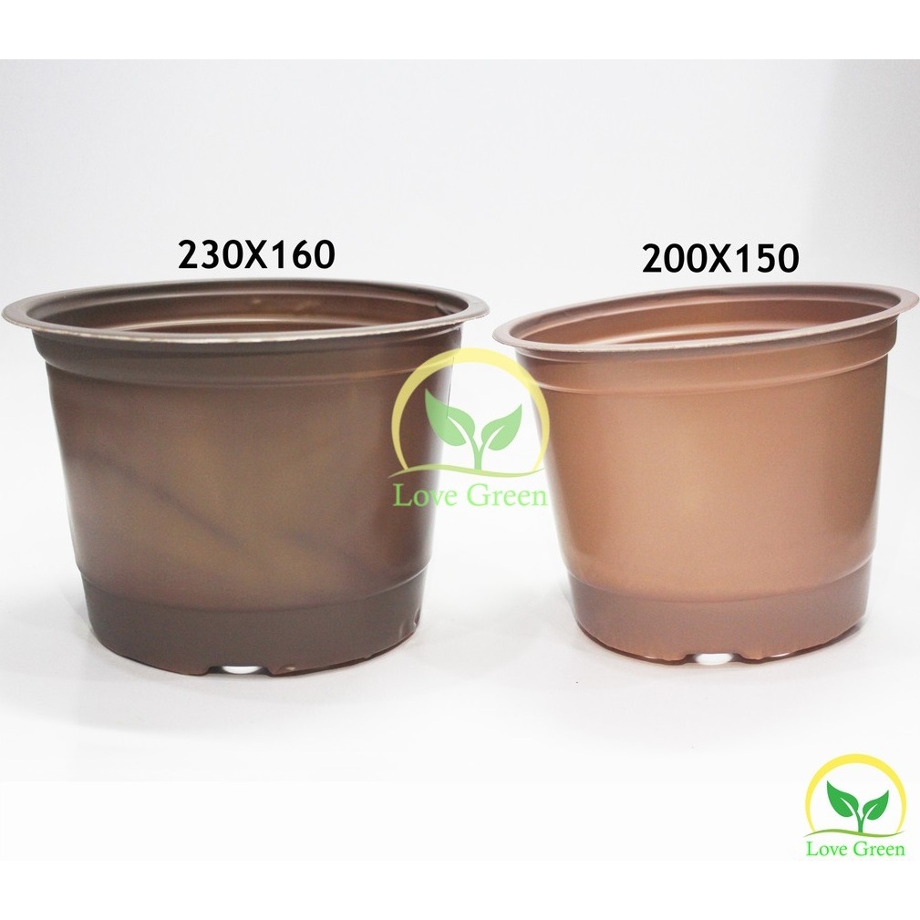 Bộ 5 Chậu Nhựa Mềm Trồng Cây 23X16Cm