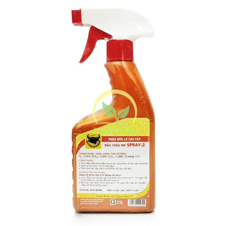 Phân Bón Kích Thích Ra Hoa Nhiều Hoa (Phân Đầu Trâu Spray 2) 500Ml