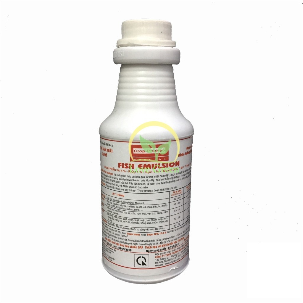 Phân Hữu Cơ Chuyên Rau Màu (Phân Cá Fish Emulsion) 250Ml