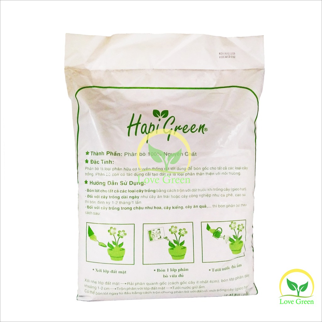 Phân Bò Đã Xử Lí, Phân Hữu Cơ 3Dm3