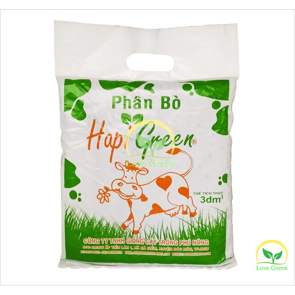 Phân Bò Đã Xử Lí, Phân Hữu Cơ 3Dm3